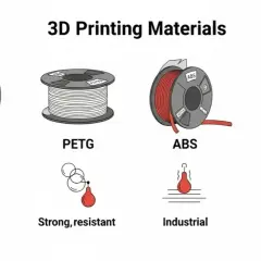 PLA czy PETG? Kluczowe różnice i wybór filamentu do druku 3D